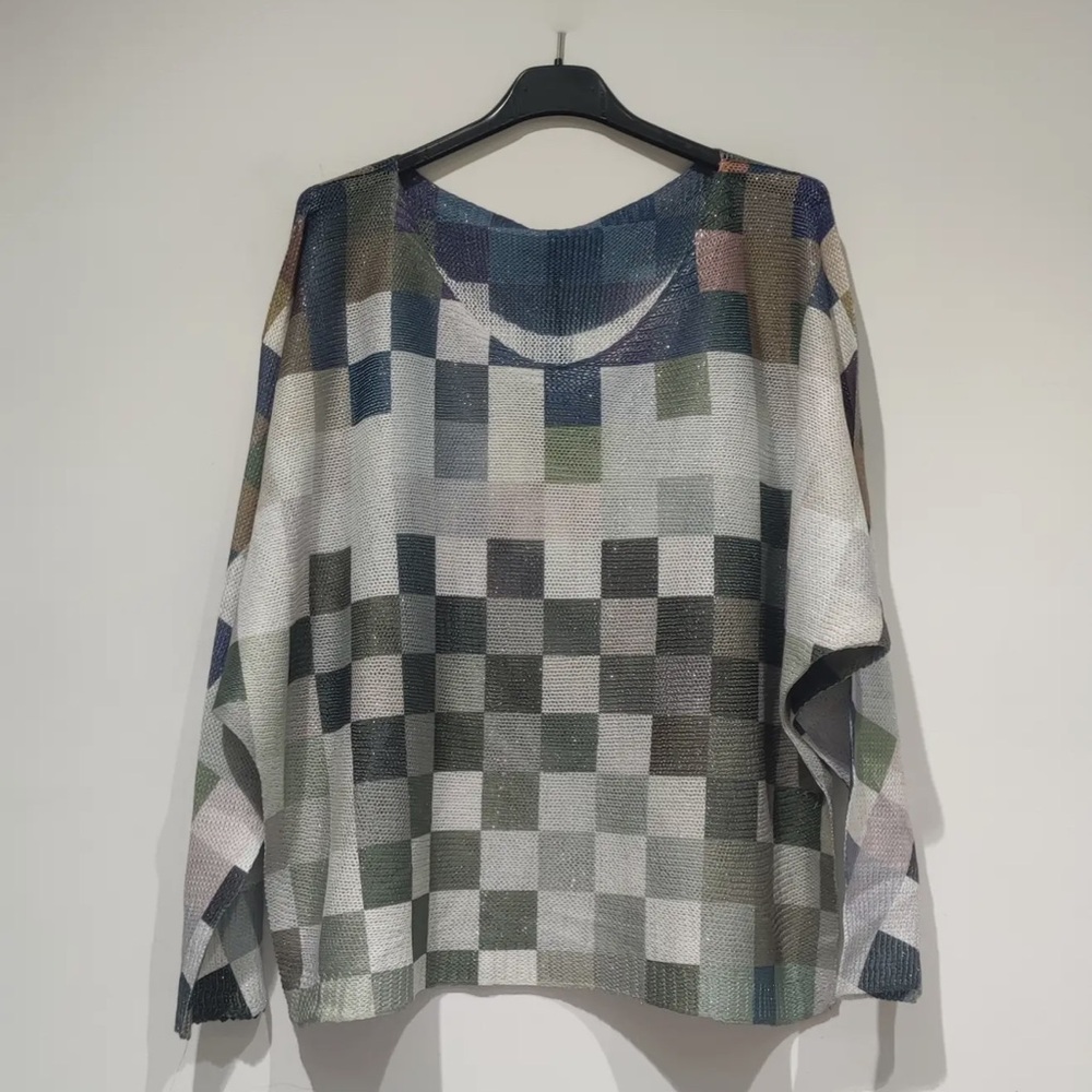 Made in Italy beautiful oversized graphic Tunic